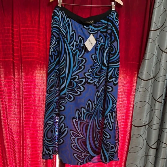 NWT Bob Mackie wearable Art skirt - Picture 1 of 8